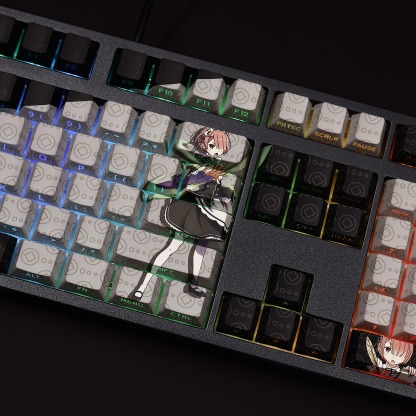 拉姆透光RGB108鍵標準配列衛星軸鍵帽