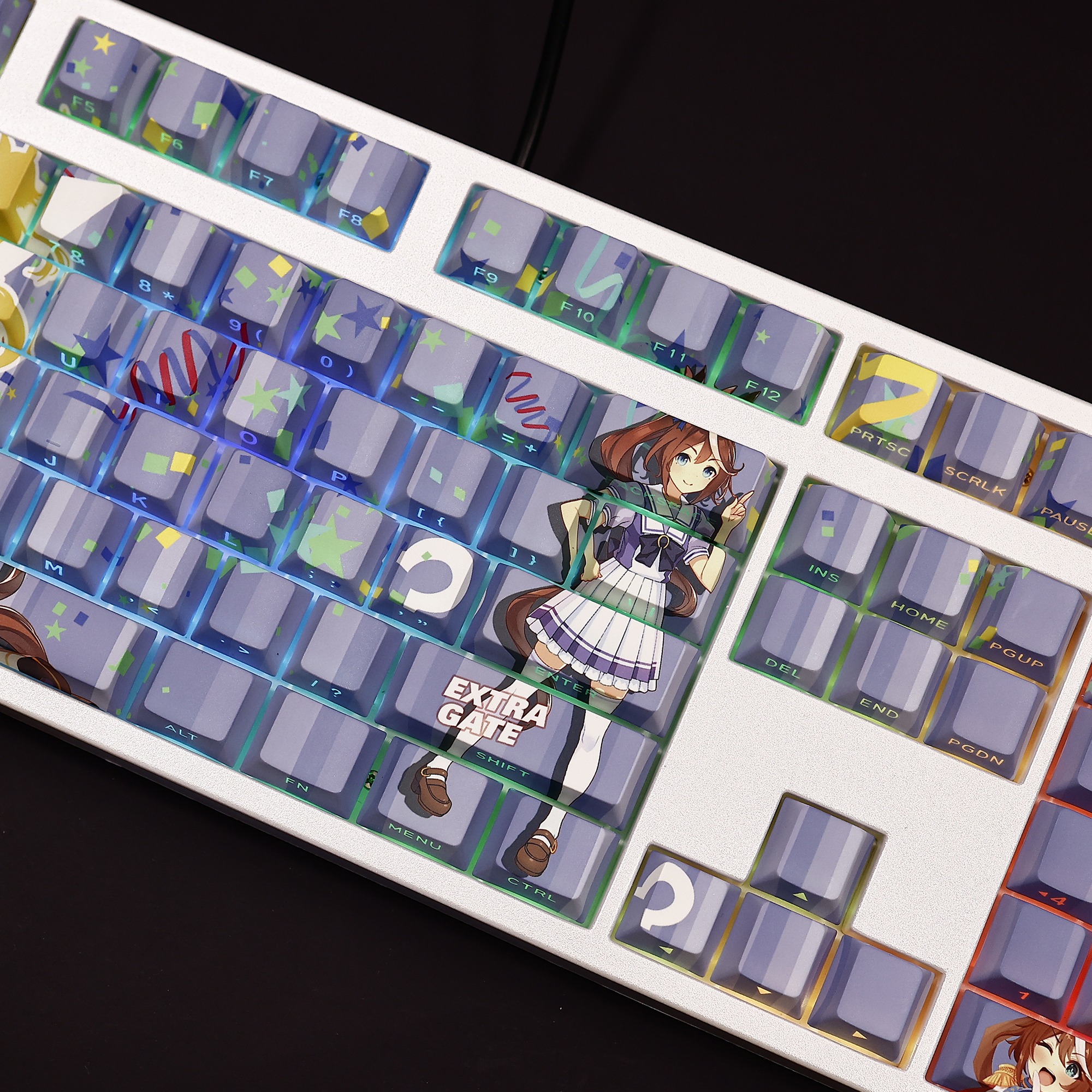 東海帝皇賽馬娘透光RGB108鍵標準配列衛星軸鍵帽-ZUIHANG SHOP