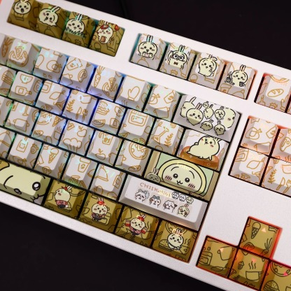 Chiikawa透光RGB108鍵標準配列衛星軸鍵帽
