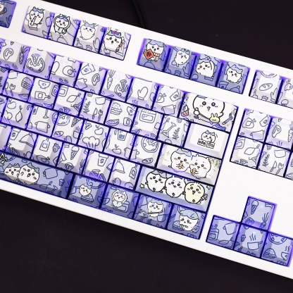 Chiikawa透光RGB108鍵標準配列衛星軸鍵帽-ZUIHANG SHOP