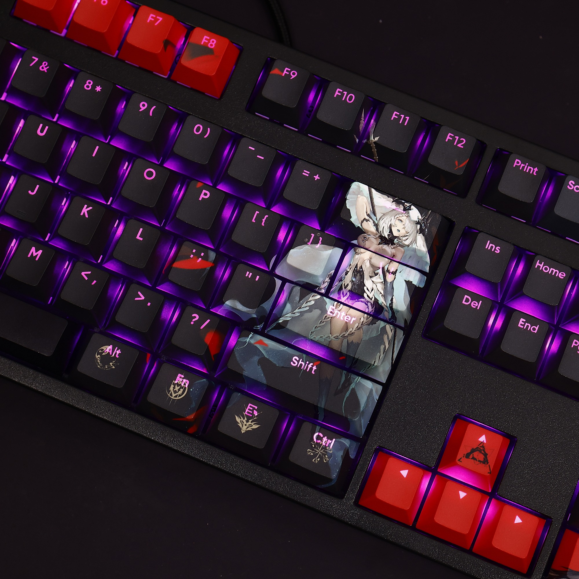 二重螺旋透光RGB108鍵標準配列衛星軸鍵帽-ZUIHANG SHOP