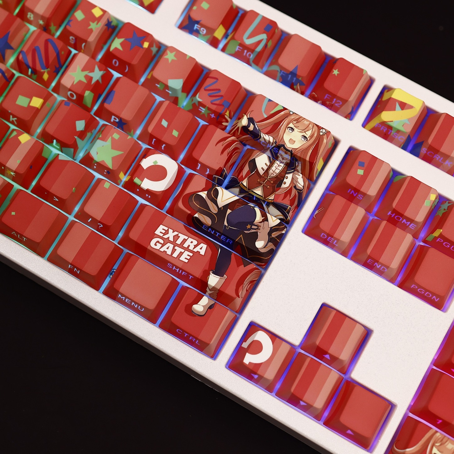 大樹快車賽馬娘透光RGB108鍵標準配列衛星軸鍵帽-ZUIHANG SHOP