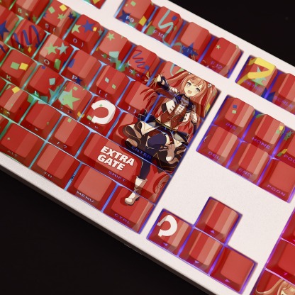 大樹快車賽馬娘透光RGB108鍵標準配列衛星軸鍵帽-ZUIHANG SHOP