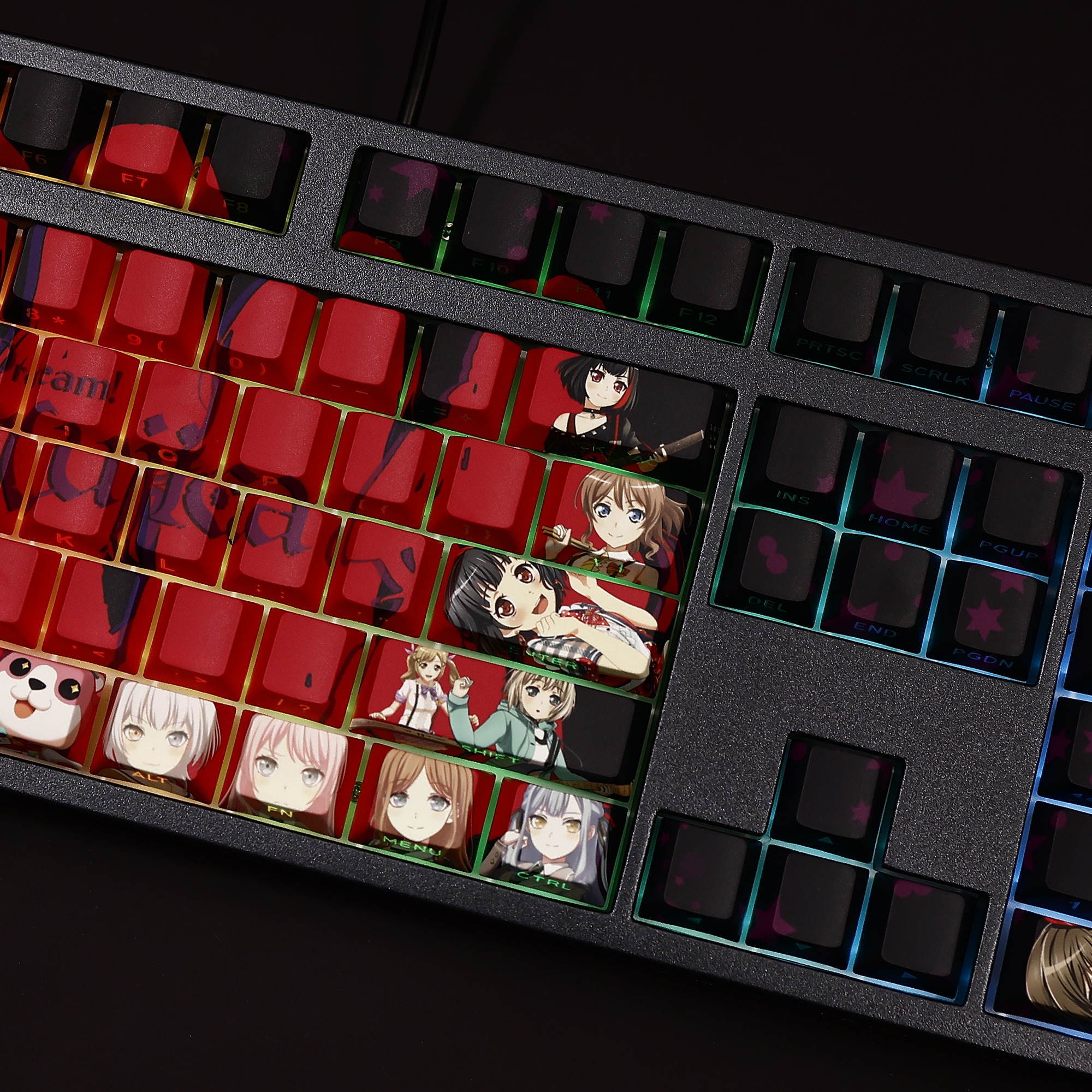 頌樂人偶透光RGB108鍵標準配列衛星軸鍵帽-ZUIHANG SHOP