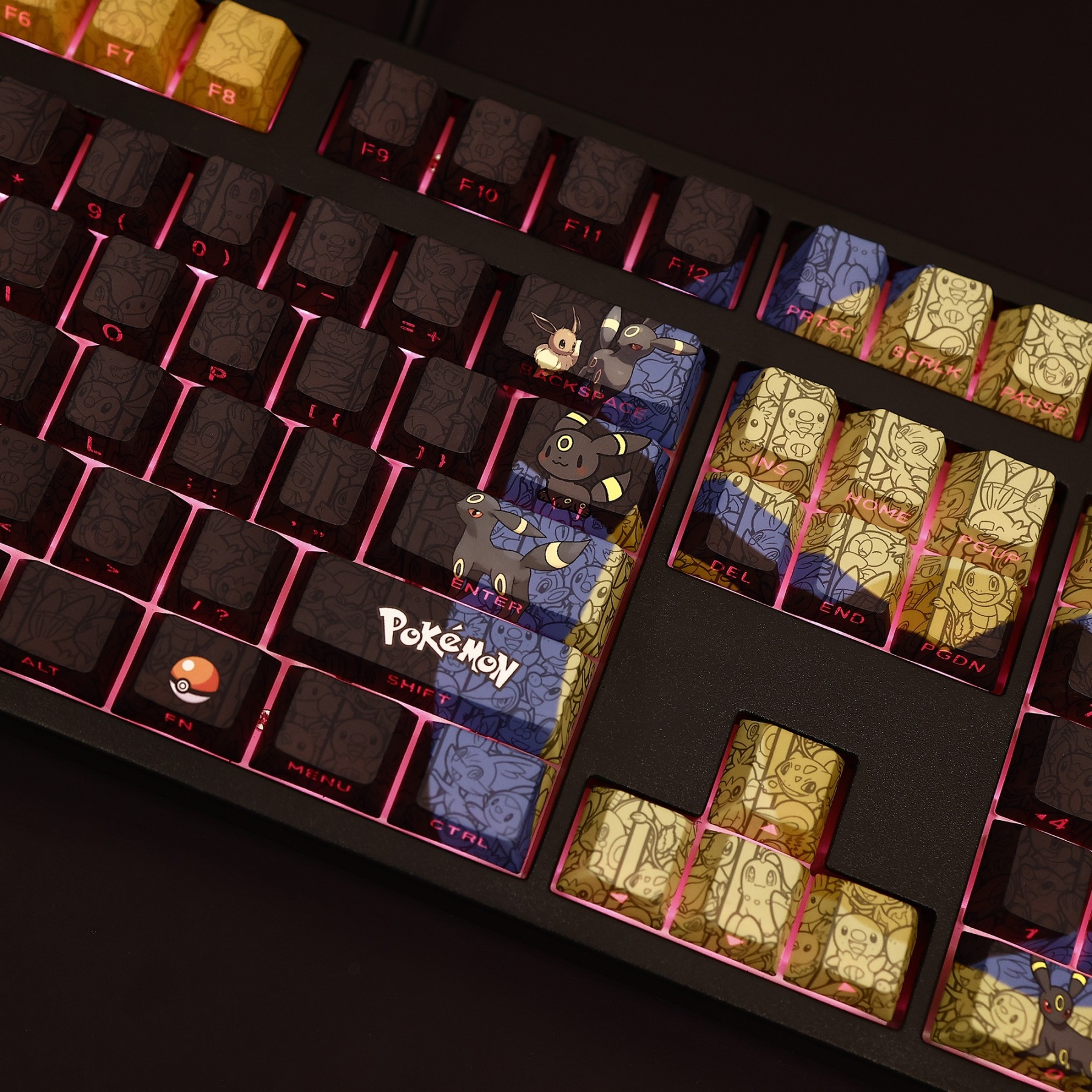 月亮伊布 108鍵 標準配列 衛星軸鍵帽-ZUIHANG SHOP