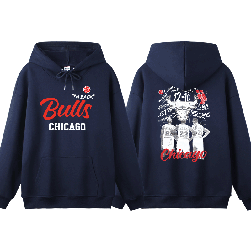 公牛隊新款 親子情侶男女款連帽衛衣-ZUIHANG SHOP