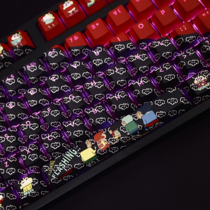 蠟筆小新透光RGB108鍵標準配列衛星軸鍵帽-ZUIHANG SHOP