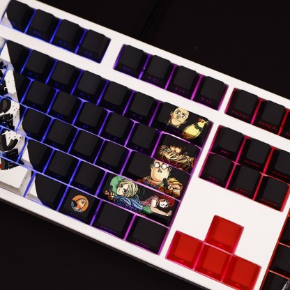 坂本日常透光RGB108鍵標準配列衛星軸鍵帽-ZUIHANG SHOP