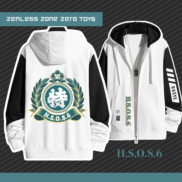 絕區零 對空六課 手繪連帽衫 春秋舒適外套