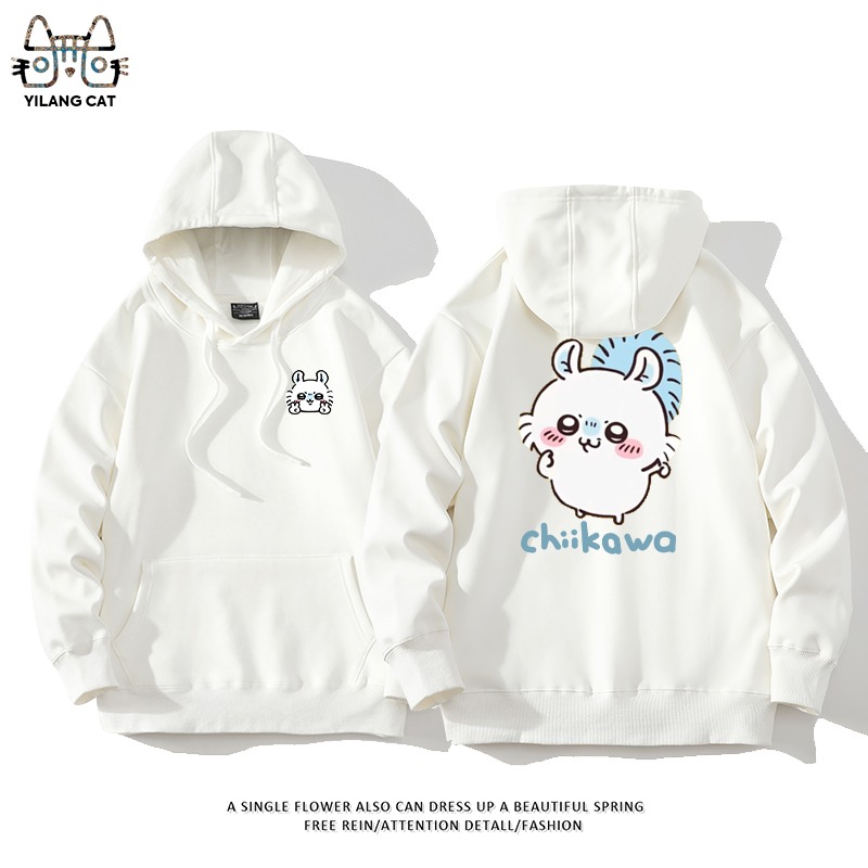 Chiikawa聯名衛衣2025秋冬新款親子情侶裝連帽衛衣