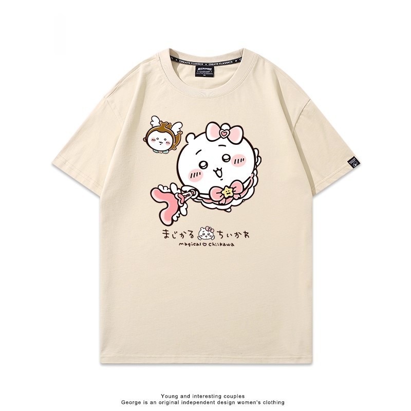 Chiikawa 2025親子情侶男女同款 印花短袖T恤-ZUIHANG SHOP