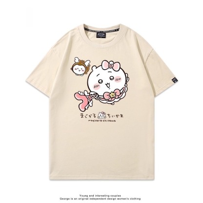 Chiikawa 2025親子情侶男女同款 印花短袖T恤-ZUIHANG SHOP