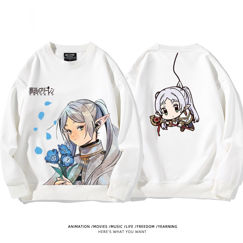 葬送的芙莉蓮 秋冬新款 親子情侶裝圓領長袖