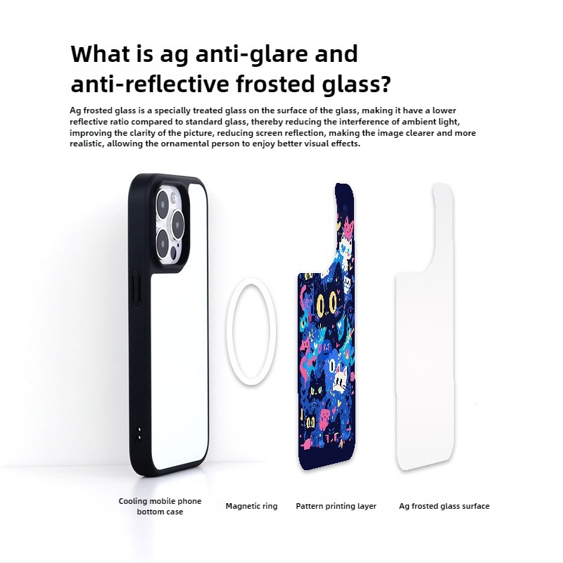 來圖客製 新款AG玻璃磁吸手機殼-ZUIHANG SHOP