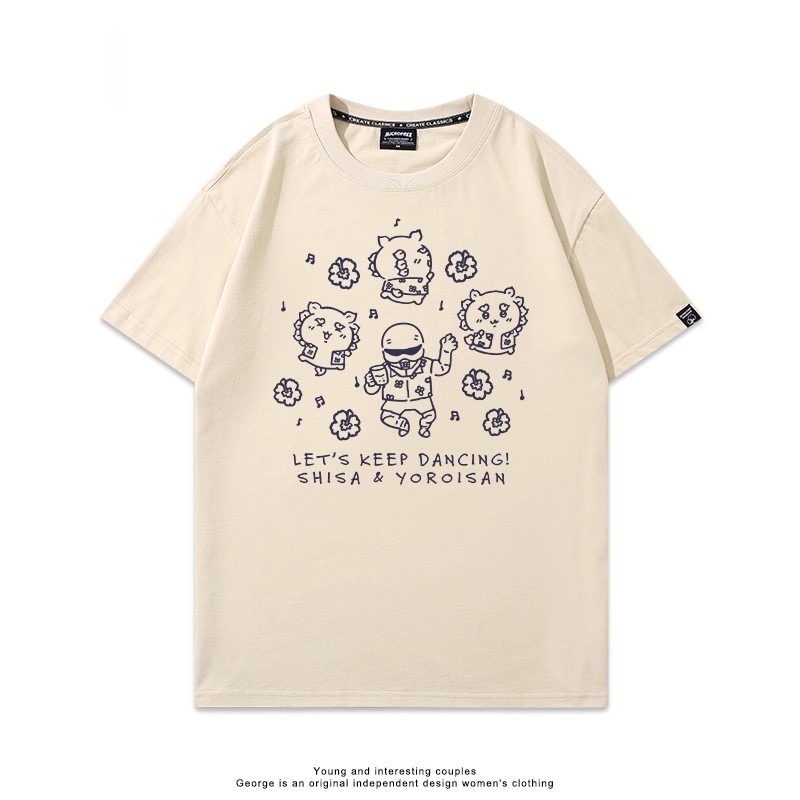 Chiikawa 2025親子情侶男女同款 印花短袖T恤-ZUIHANG SHOP