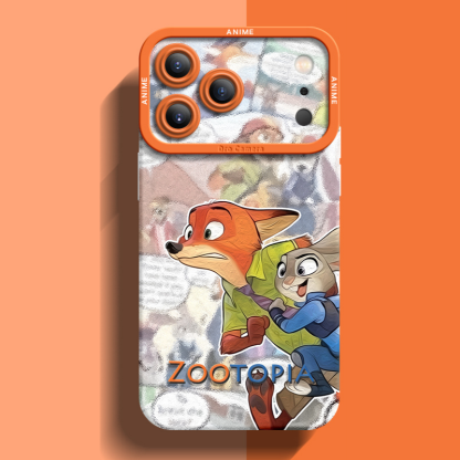 動物方城市液態矽膠全包防摔軟殼