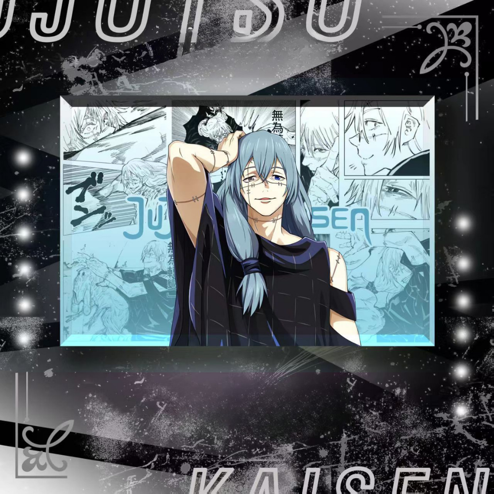 咒術迴戰透光水晶磚 附贈發光底座