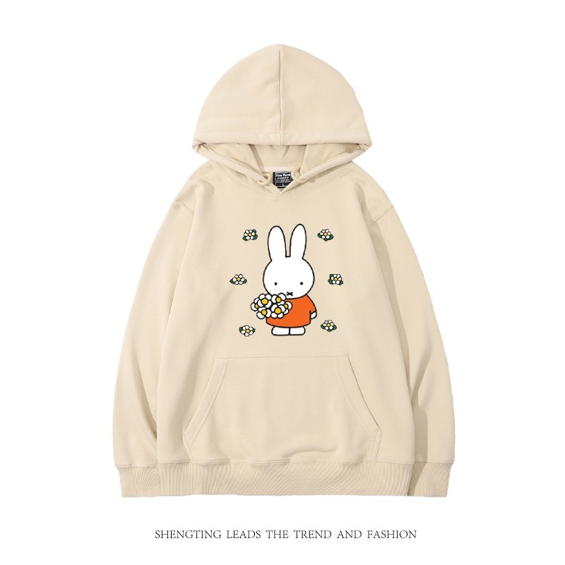 米菲聯名miffy兔 2025秋冬新款 親子情侶裝連帽衛衣