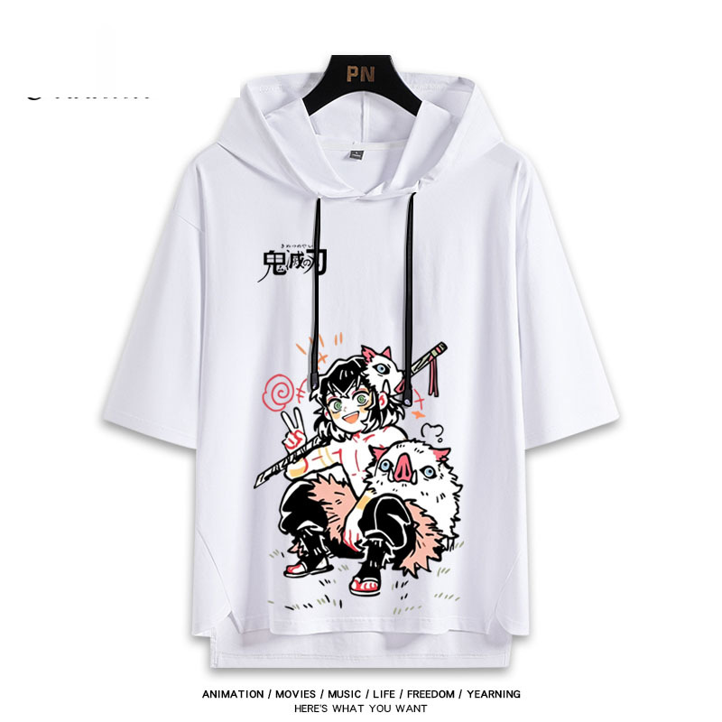 鬼滅之刃 連帽短袖T恤-ZUIHANG SHOP