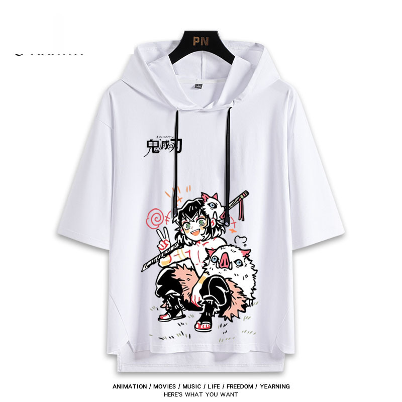 鬼滅之刃 連帽短袖T恤-ZUIHANG SHOP