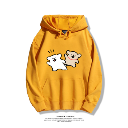 線條小狗新款 親子情侶男女款連帽衛衣-ZUIHANG SHOP