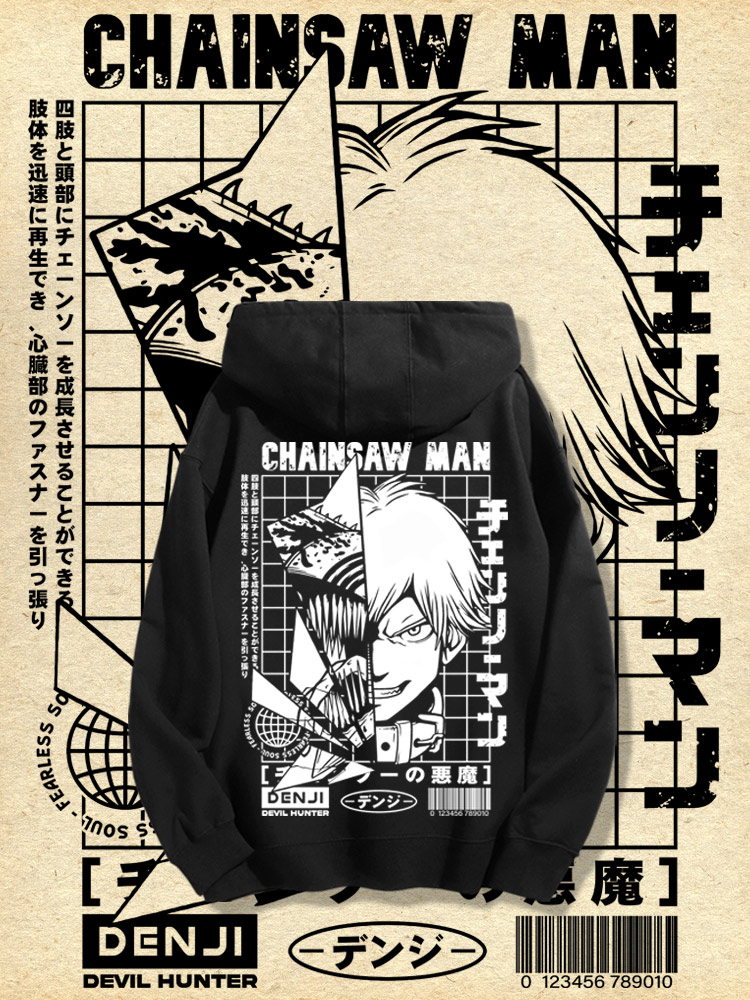 鏈鋸人 2025秋冬新款 親子情侶男女連帽衛衣-ZUIHANG SHOP