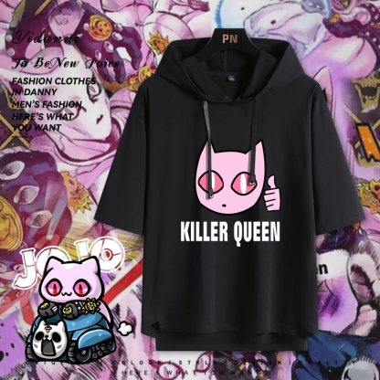 JOJO的奇妙冒險 連帽短袖T恤-ZUIHANG SHOP