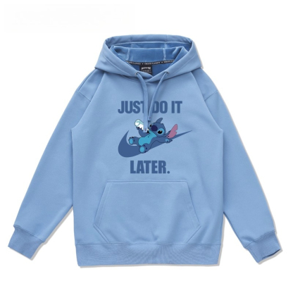 史迪仔卡通 聯名衛衣2025秋冬新款 親子情侶裝連帽衛衣