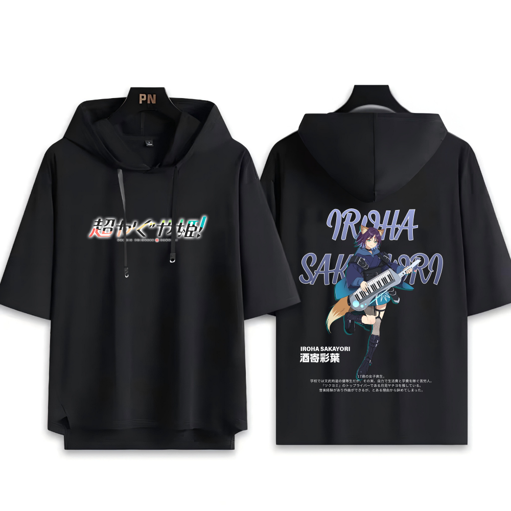 超時空輝耀姬 連帽短袖T恤