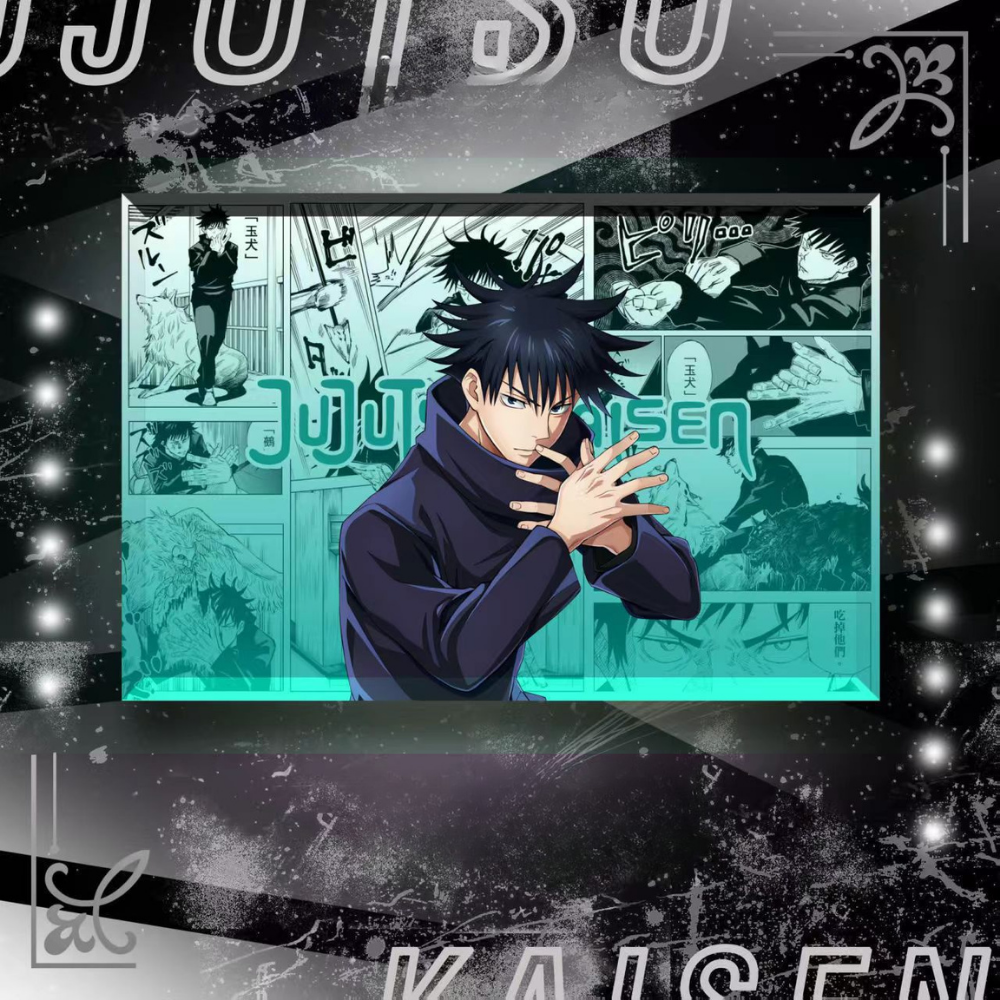 咒術迴戰透光水晶磚 附贈發光底座