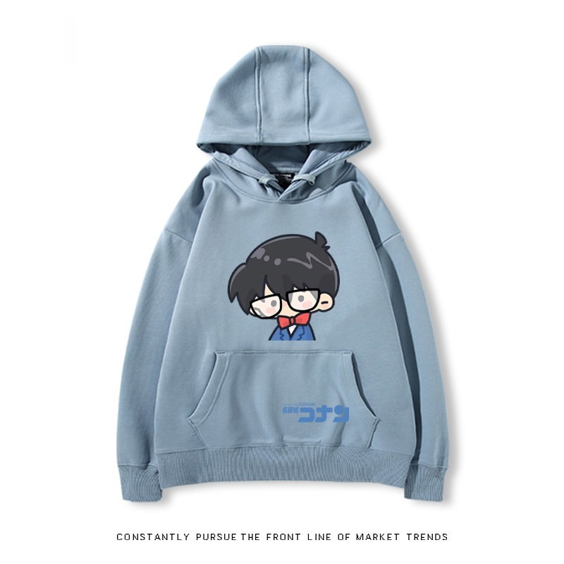 名偵探柯南 秋冬新款 親子情侶裝連帽衛衣