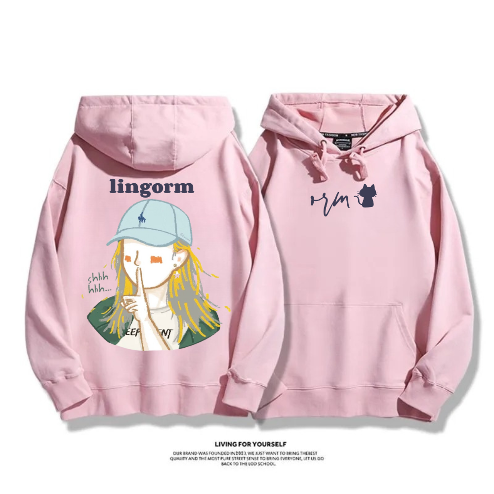 LINGORM 2025秋冬新款 親子情侶男女連帽衛衣