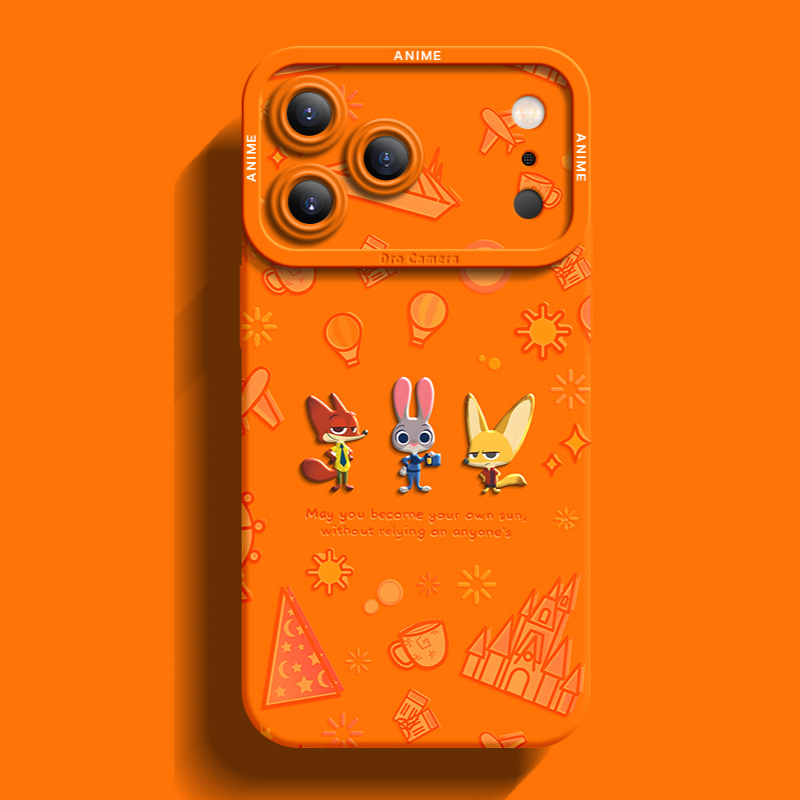 動物方城市液態矽膠全包防摔軟殼