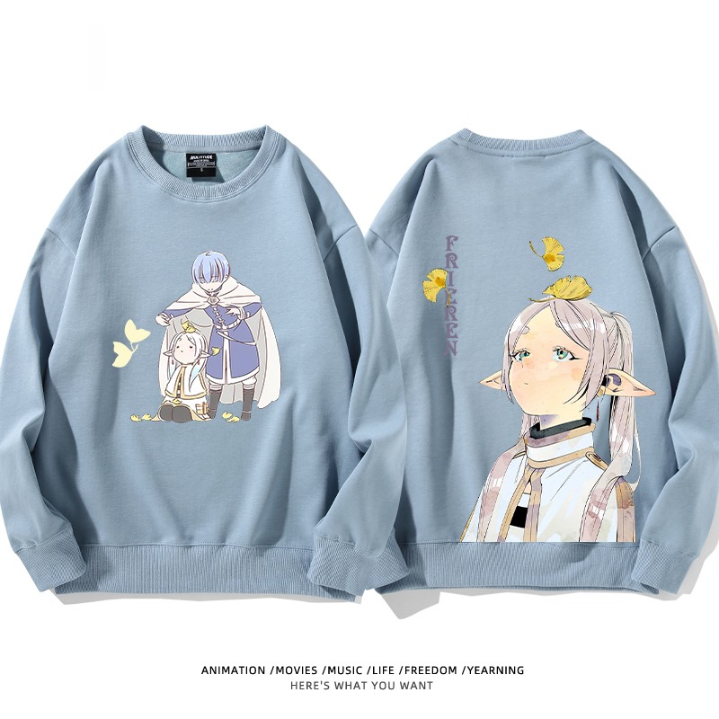 葬送的芙莉蓮 秋冬新款 親子情侶裝圓領長袖