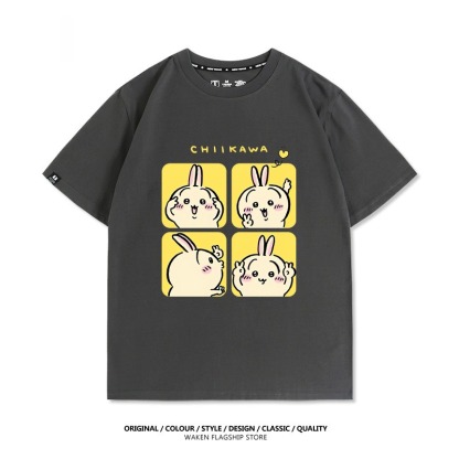 Chiikawa 2025親子情侶男女同款 印花短袖T恤