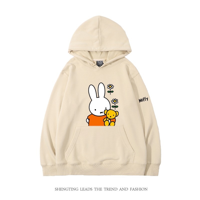 米菲聯名miffy兔 2025秋冬新款 親子情侶裝連帽衛衣