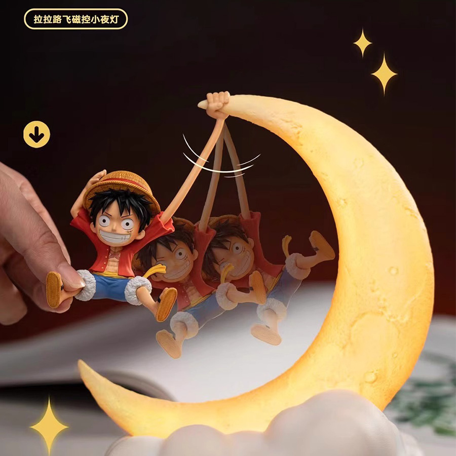 HAPPY LIFE 正版航海王 拉拉路飛磁控小夜燈-ZUIHANG SHOP