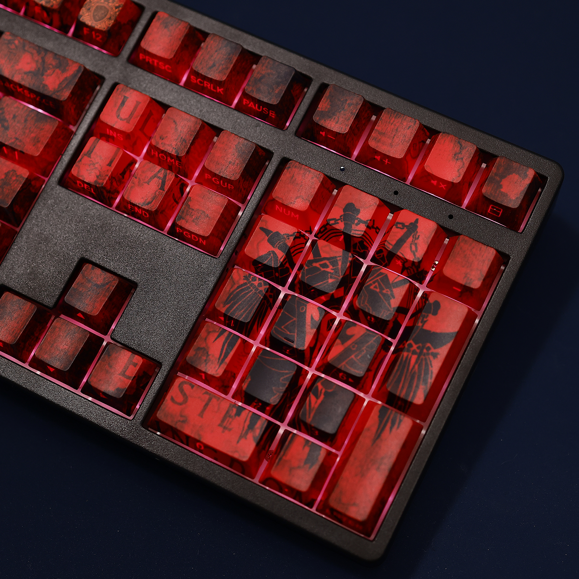 魔獸世界WOW部落暴雪透光RGB108鍵標準配列衛星軸鍵帽-ZUIHANG SHOP