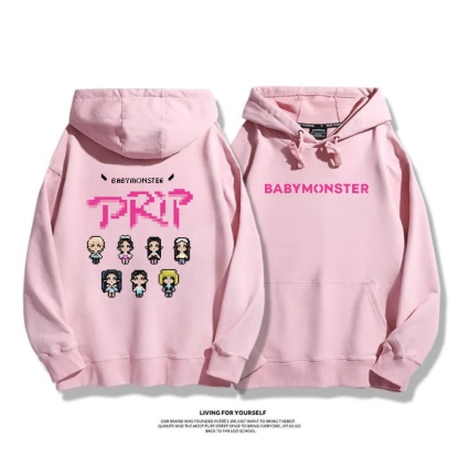 BABYMONSTER 2025秋冬新款 親子情侶男女連帽衛衣