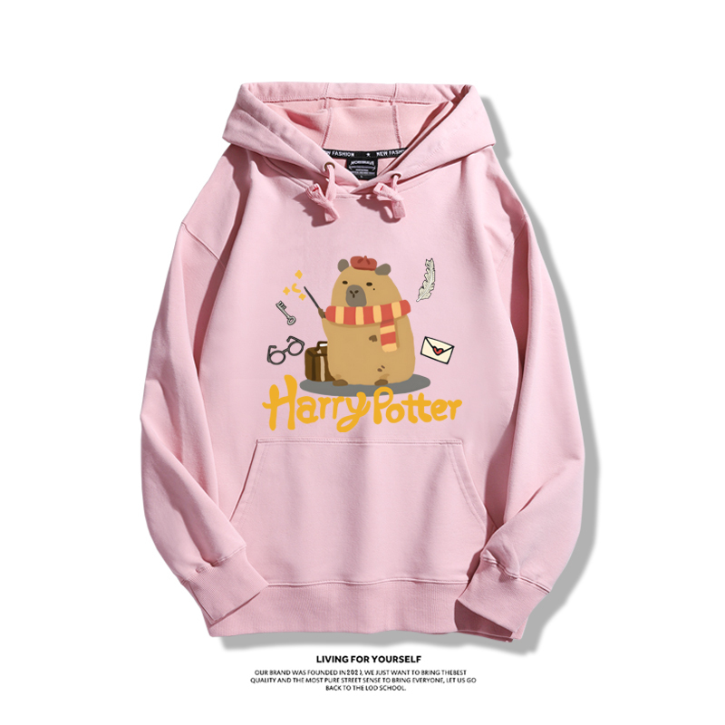 可愛水豚君卡皮巴拉新款 親子情侶男女款連帽衛衣-ZUIHANG SHOP