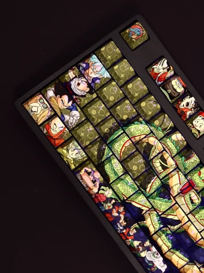 七龍珠透光RGB108鍵標準配列衛星軸鍵帽