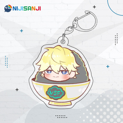 Luxiem彩虹社全員同人週邊 NIJISANJI EN 雙面夾層鑰匙扣掛件吧唧