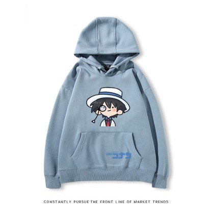 名偵探柯南 秋冬新款 親子情侶裝連帽衛衣