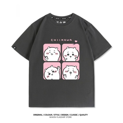 Chiikawa 2025親子情侶男女同款 印花短袖T恤