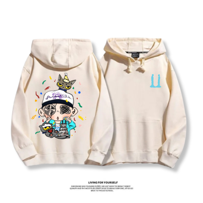 GD權志龍 2025秋冬新款 親子情侶男女連帽衛衣