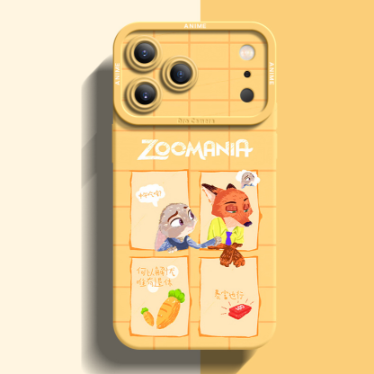 動物方城市液態矽膠全包防摔軟殼