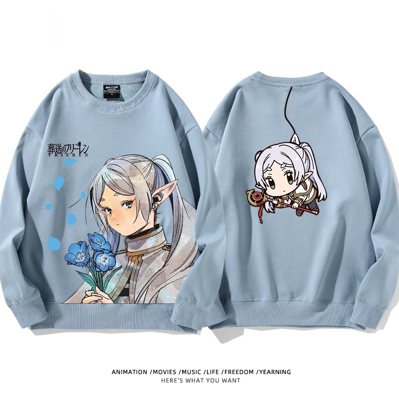 葬送的芙莉蓮 秋冬新款 親子情侶裝圓領長袖