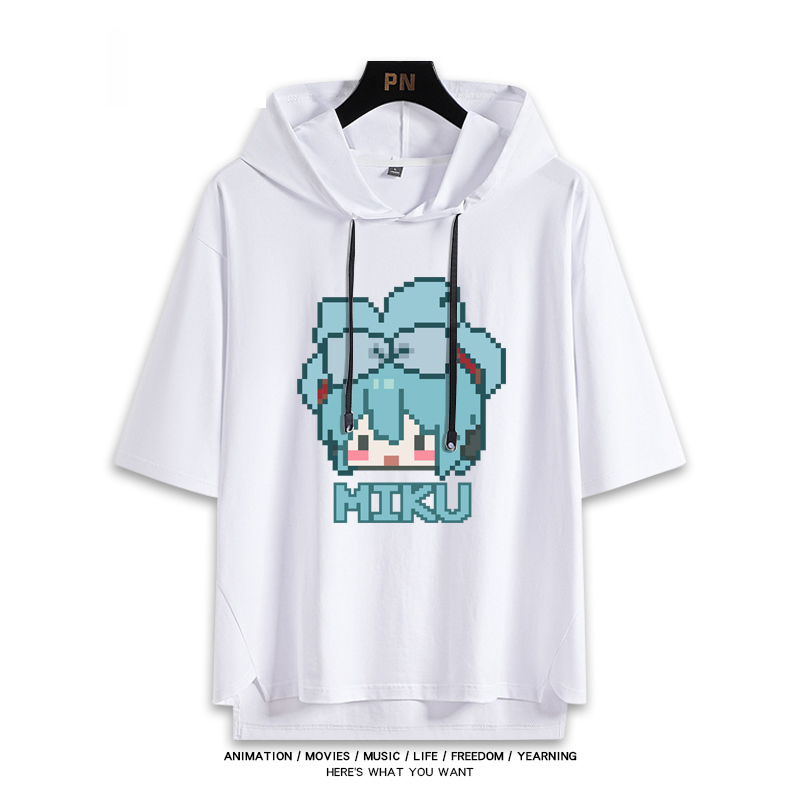 初音未來 連帽短袖T恤-ZUIHANG SHOP