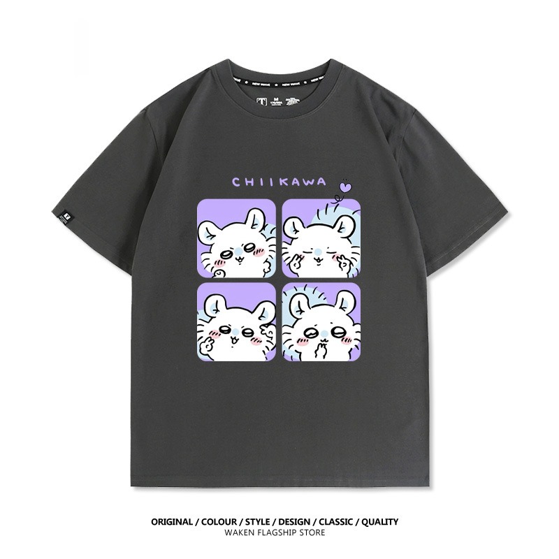 Chiikawa 2025親子情侶男女同款 印花短袖T恤