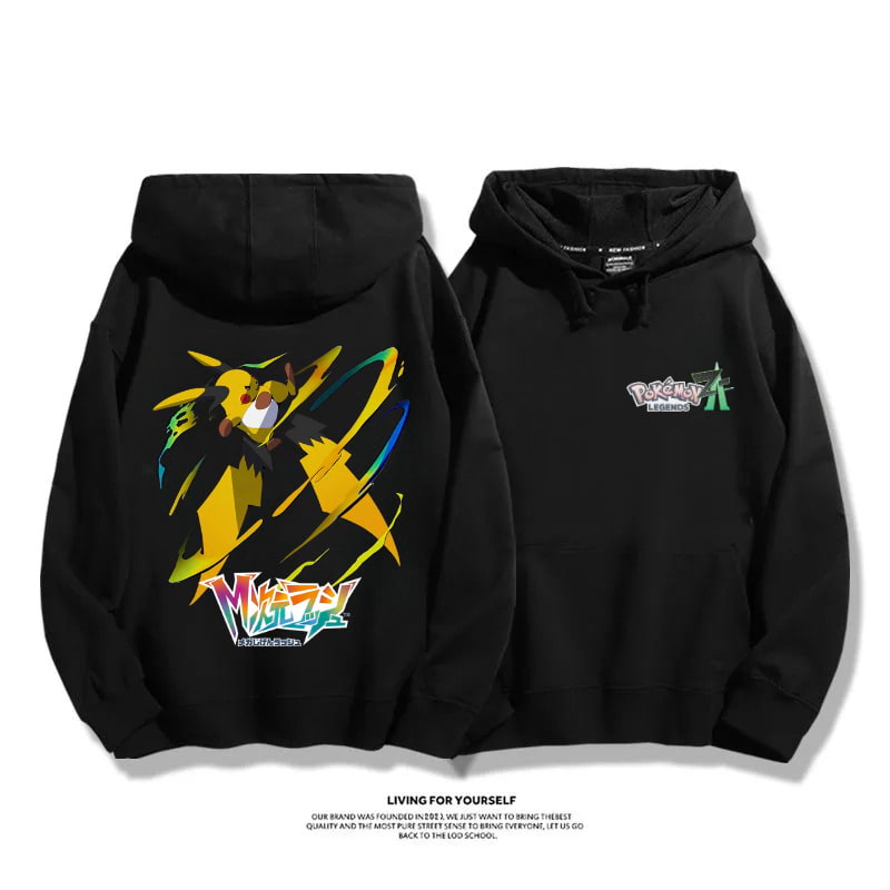 寶可夢傳說 Z-A 2025秋冬新款 親子情侶男女連帽衛衣